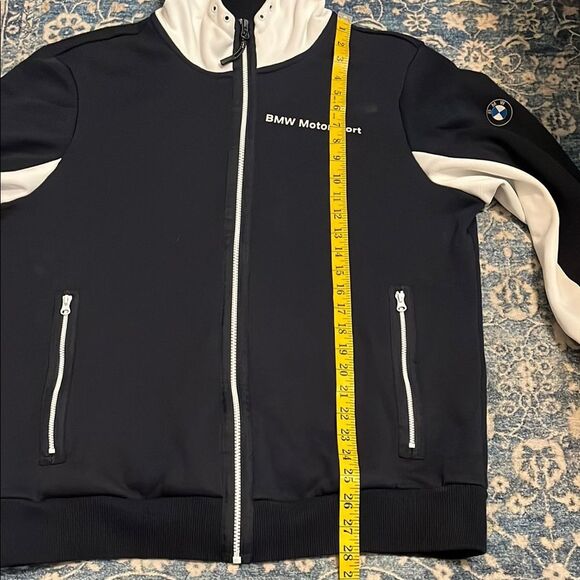 Puma BMW Motorsport Blue Athletic Hoodie Sweatpants 2 Two Piece Set - Picture 11 of 15